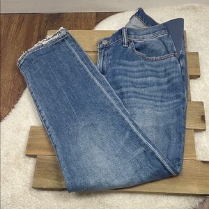 Hatch Women's Cropped Jeans - Light Blue